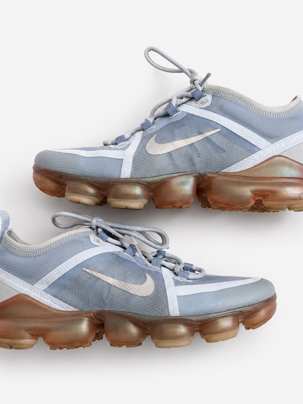 Nike Air VaporMax 2019 Grey Gum Sneakers Youth 6.5Y Women’s 8